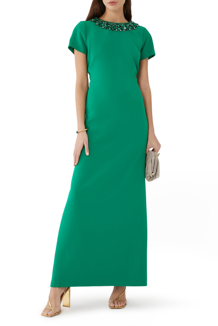 Shiloh Short-Sleeve Gown